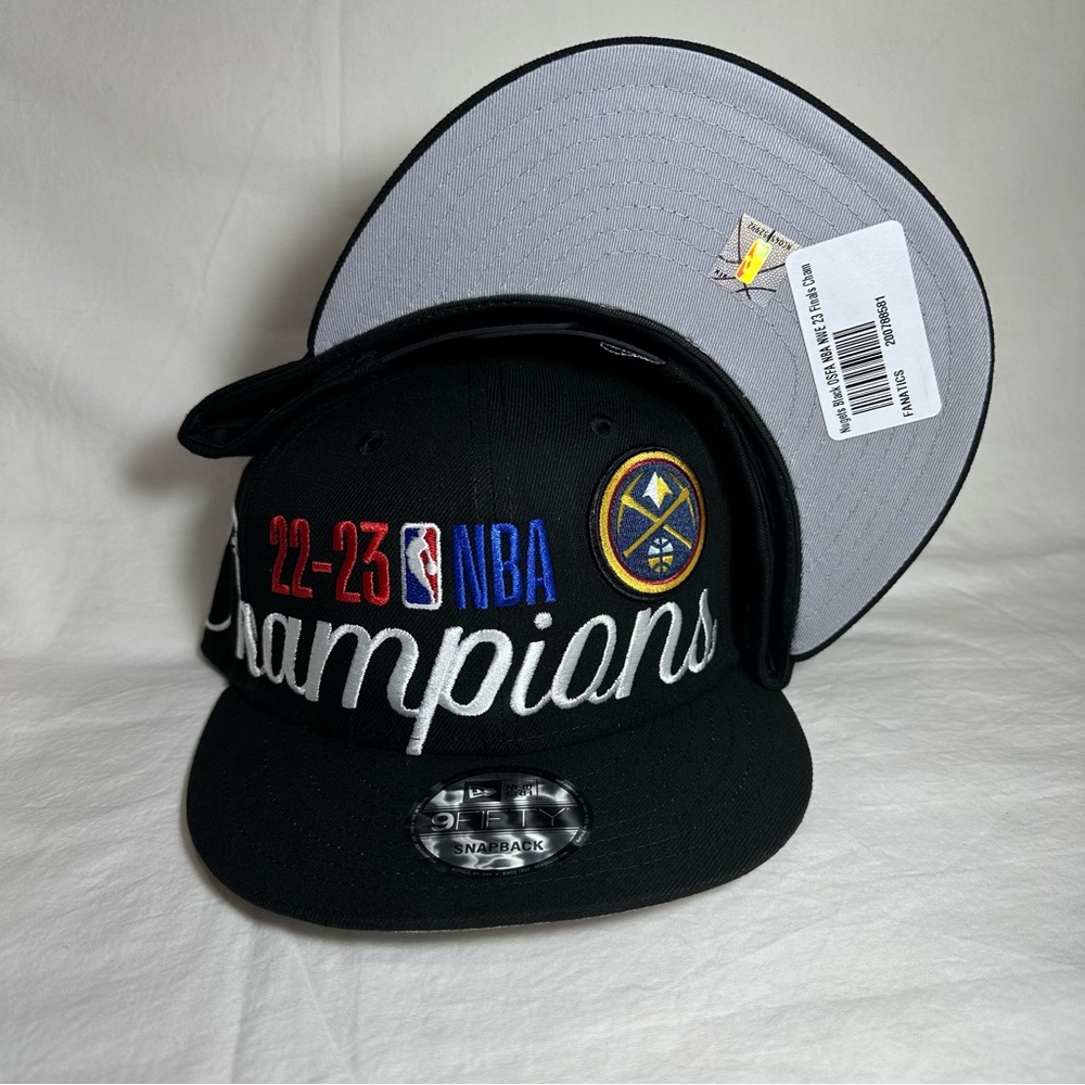 New Era 9FIFTY Snapback 2023 NBA Finals Champions Locker Room Denver Nuggets Hat